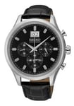 Seiko Klockarmband 7T04-0AE0 / SPC083P2 L07H012J0 Läder Svart 20mm
