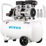 Compresseur Air Sans Huile - VEVOR - 750W Compresseur Air Horizontal 50L Silencieux