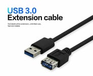 USB-A 3.0 Male to Female Extension For Computer Samsung Flash Hard Drive 1m