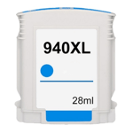 HP 940XL Cyan 28 ml. Kompatibel bläckpatron (ej HP original). Miljöpatron. Fri frakt.