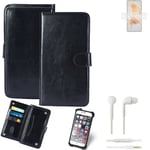 CASE FOR Huawei Mate 50 FAUX LEATHER + EARPHONES PROTECTION WALLET BOOK FLIP MAG