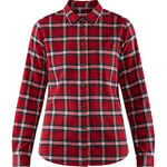 FJALLRAVEN Övik Flannel Shirt Long Sleeve T-Shirt W Deep Red