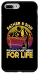 Coque pour iPhone 7 Plus/8 Plus Père-fils Partenaires de pêche pour la vie rétro assortis