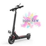 Nologo SHUAI- Electric Scooter Removable With Seat 10.4 Inch Explosion-proof Tire City Scooter Height Adjustable 350W Motor Travel Distance 20KM Key Start
