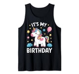 It's My Birthday Unicorn Party For Birthday Women Teens Girl Tank Top