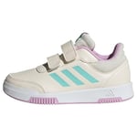 adidas Tensaur Hook and Loop Shoes Sneaker, Chalk White/Aqua/Bliss Lilac, 5.5 UK Child