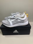 Adidas Cool TR Womens Trainers Gym Training Flyknit Lace up Grey/White UK 5