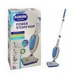 Addis Power Steam Mop Cleans & Sanitises With 5 Washable Microfibre Pads