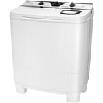 Wiltec - WT-9000 Lave-linge Camping 2 Chambres 350W Machine à laver et Essorage Linge 5kg Minuterie