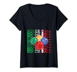 Womens This_Is_How We Roll, Bocce Ball Player Bowling Game Boccia V-Neck T-Shirt