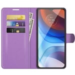 HualuBro OPPO A54 5G / OPPO A74 5G / OPPO A93 5G Case, Premium PU Leather Magnetic Shockproof Book Stand Folio Flip Wallet Case Cover with Card Holder for OPPO A54 5G Phone Case (Purple)