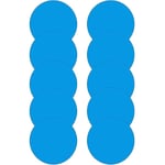 Pool- och Badtunnereparationssats Lazy Spa Punkteringsreparationssats Uppblåsbar Pool Badtunna Självhäftande PVC-lapp Rund Blå 10 st