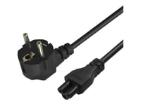 Savio Cl-158 - Strömkabel - Iec 60320 C5 Till Power Cee 7/7 - 250 V - 3 A - 3 M - Svart