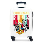 Disney Mickey Original Buddies Blue Cabin Suitcase 38x55x20 cm Rigid ABS Combination lock 34 Litre 2.6 Kg 4 Double Wheels Hand Luggage