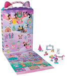 Gabby's Dollhouse DreamWorks Advent Calendar, 24 Surprise Toys with Figures, Stickers and Doll’s House Accessories, Kids’ Toys for Girls and Boys Aged 3+
