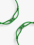 #TOGETHERBAND UN Goal 3 - Good Health and Well-Being Recycled Plastic Mini Bracelet, Pack of 2, Green