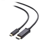 Cable Matters Long USB C to HDMI Cable (USB-C to HDMI Cable) Supporting 4K 60Hz in Black 3m - Thunderbolt 3 Port Compatible for MacBook Pro, Dell XPS 13/15, Surface Book 2 and More