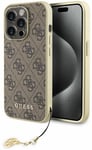 "GUHCP15LGF4GBR 4G Charms Collection iPhone 15 Pro" Brown