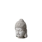 Skulptur Grå Lera Fibrer 26,5 x 26,5 x 41 cm Buddha