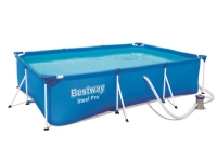 Bestway Steel Pro 56411, 3300 l, Pool med ram, Blå, 20,7 kg