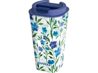 Quokka Vaso Cafe Doble Pared - Kubek Z Podwójnymi Ściankami 450 Ml (Ditsy Bloom)