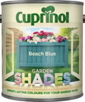 Cuprinol Garden Shades Paint Wood Furniture Shed Fence Protect 1L - Beach Blue