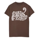 Pink Floyd Mens Logo 70s T-Shirt L Brun Brown L