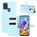samsung Samsung A21s PU Wallet Case Light Blue