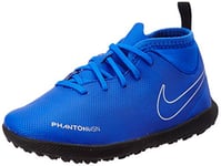 Nike Jr. Phantom Vision Club Dynamic Fit Turf, Chaussures de Football Mixte, Bleu (Racer Blue/Black-Metallic Silv 400), 36.5 EU