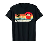 Vintage Live Laugh Toaster Bath Retro Sunset Funny Toaster T-Shirt