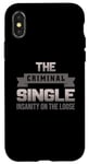 Coque pour iPhone X/XS Funny Criminal Single Design - La folie à pied libre