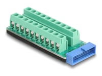 Delock - Usb-Adapter - 20-Pin Terminalblock Till 19-Polig Usb-Header (Hane)