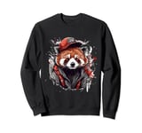 Funny Cool Cap Urban Red Panda Street Art Sweatshirt