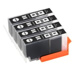 4 Black Ink Cartridges for HP Photosmart 5510 5510e 5512 5514 5515 5520 5522