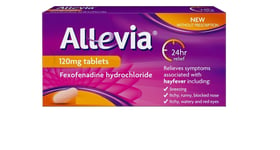 Allevia 120mg Fexofenadine For Hayfever Relief - 15 Tablets