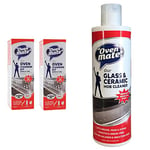 Oven Mate Oven Cleaning Kit 500ml Twin Pack & Glass and Ceramic Hob Cleaner 300 ml