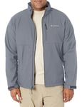 Columbia Men's Ascender Softshell Front-Zip Jacket Shell, Graphite, L Tall