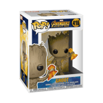 FUNKO POP! Vinylfigur: Marvel: Avengers: Infinity War - Groot (w/ Stormbreaker)