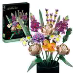 Blockbukettset – konstgjorda blommor och rosor, heminredning, presenter till honom och henne