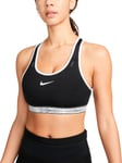 bh Nike Swoosh On The Run Women s Medium-Support Lightly Lined Sports Bra dv9914-010 Størrelse S