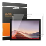 [2 Pack]MEGOO Screen Protector for Microsoft Surface Pro 7/Pro 7 Plus 12.3 Inch (2019 Release/1866 Model), Ultra Clear/High Response/Tempered Glass Screen Protector