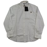 Ted Baker Men's Caplet Long Sleeve Oxford Shirt, White. Size 3 (M UK)