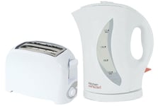 Kettle & Toaster Set Cordless 1.7L Electric Kettle & 2 Slice Toaster Set - White