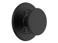 PopSockets PopGrip - Fingergrepp/vikbart ställ för mobiltelefon - MagSafe, round - svart