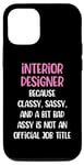 Coque pour iPhone 15 Designer d'intérieur drôle, designer d'intérieur féminin