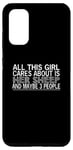 Coque pour Galaxy S20 Mouton amusant - This Girl Cares About Is Her Sheep