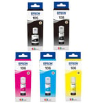 Original Multipack Epson EcoTank ET-7750 Printer Ink Cartridges (5 Pack) -C13T00Q140