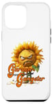 Coque pour iPhone 14 Pro Max Funny Garden Gangster En colère Tournesol Monstre Jardinage