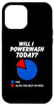 iPhone 15 Plus Will I powerwash Today? Yes Sarcastic Pie Chart Power washer Case