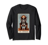 Tarot Card The Emperor Halloween Vintage Skeleton Magic Long Sleeve T-Shirt
